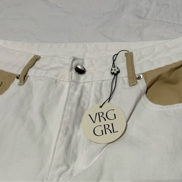 Vrg grl Women's White Wide-Leg Jeans - Picture 10 of 14